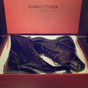 Men's Donald J Pliner Otis Black Leather Boots